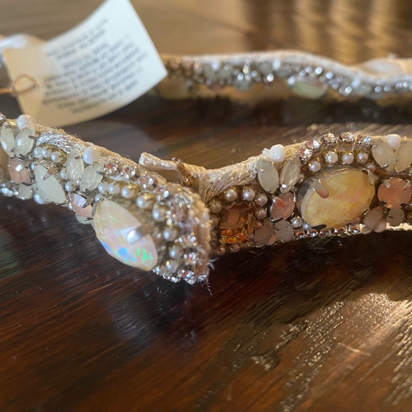 Anthropologie St. Erasmus jeweled bridal belt sash - Picture 5 of 7